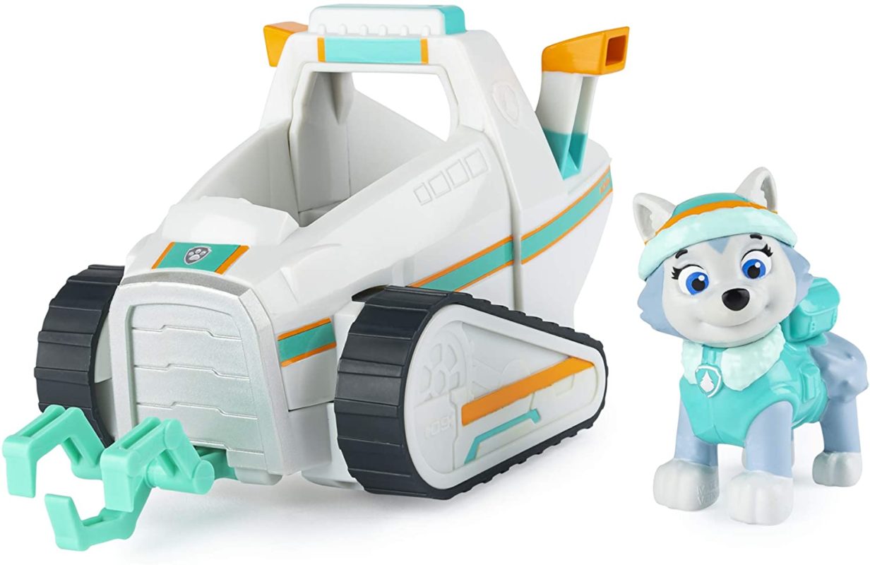 Paw Patrol, Everest’s Snow Plow Vehicle with Collectible Figure